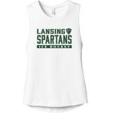 Lansing Spartans Womens Jersey Muscle Tan