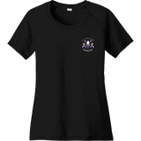 Lady Badgers Ladies PosiCharge Tri-Blend Wicking Scoop Neck Raglan Tee