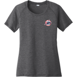 Metro Jr. Jets Ladies PosiCharge Tri-Blend Wicking Scoop Neck Raglan Tee