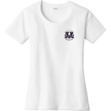 Lady Badgers Ladies PosiCharge Tri-Blend Wicking Scoop Neck Raglan Tee