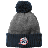 Metro Jr. Jets New Era Colorblock Cuffed Beanie