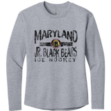 MD Jr. Black Bears Women's Cotton Relaxed Long Sleeve Tee