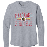 MD Jr. Black Bears Women's Cotton Relaxed Long Sleeve Tee
