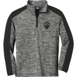 Lansing Spartans Youth PosiCharge  Electric Heather Colorblock 1/4-Zip Pullover